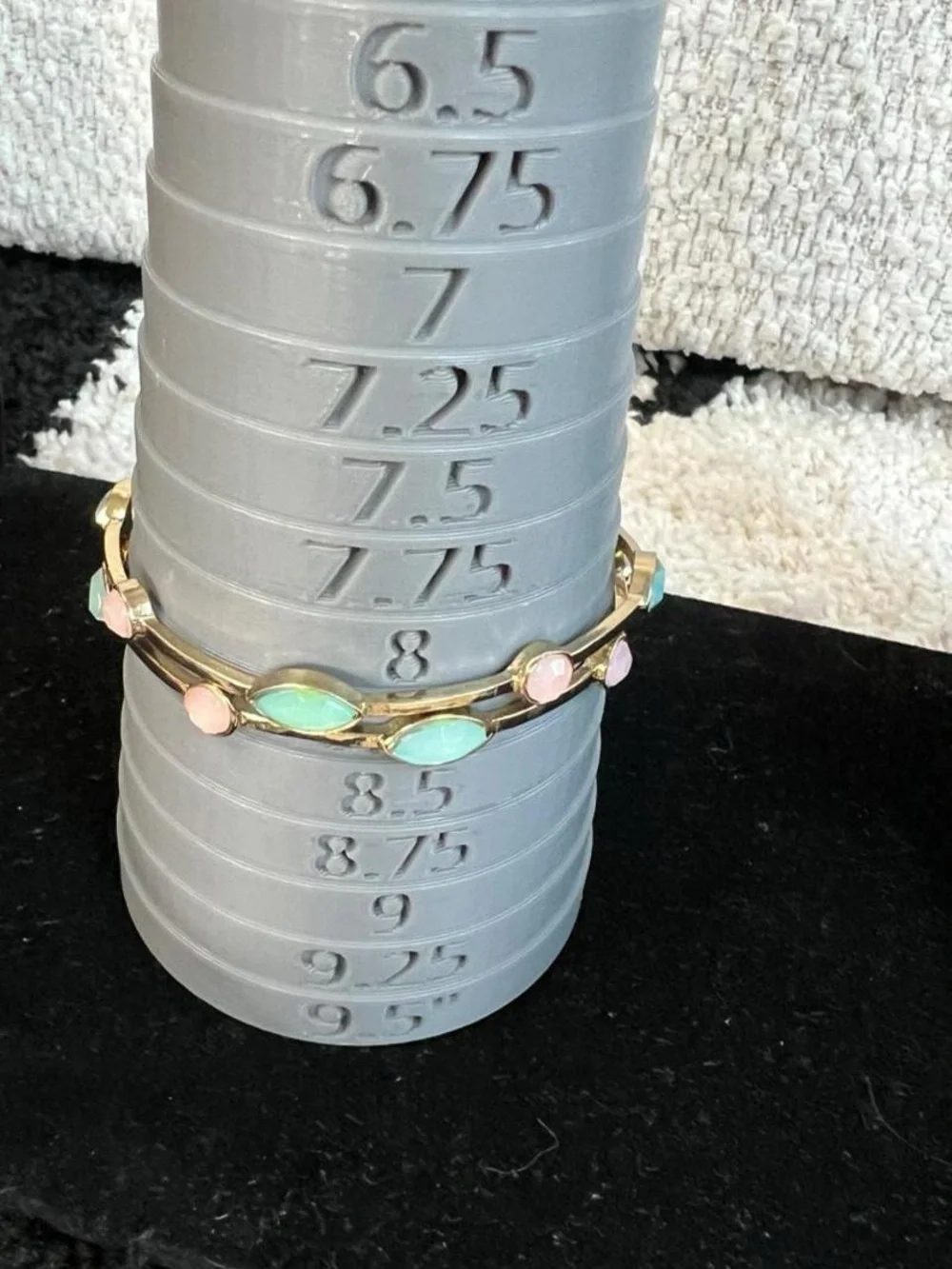 Y2K gold tone bangle stack